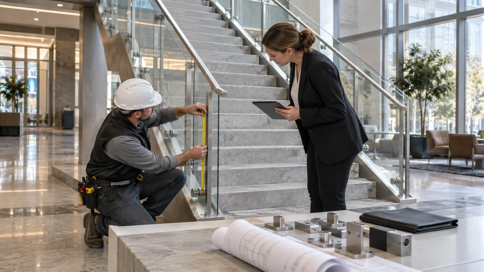 Glass Railings for Commercial Stairs: What Should You Plan Before Installation?-image