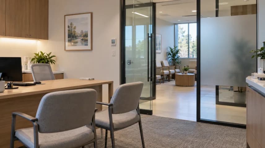 How to Plan Glass Consultation Room Entrances in a Medical Office-image